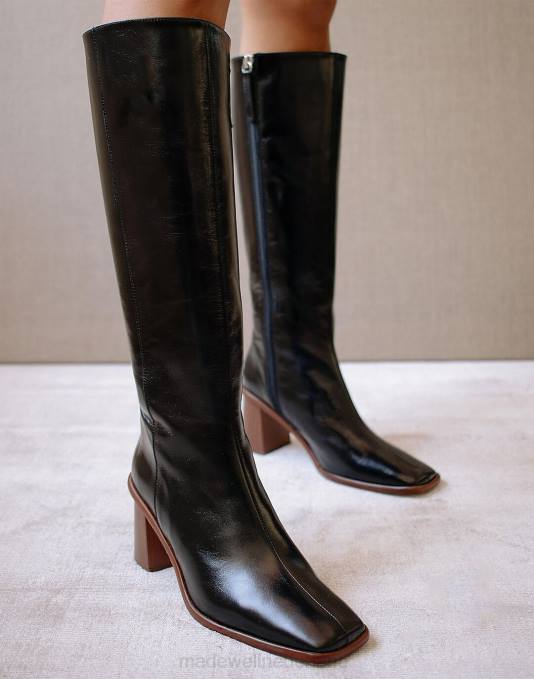 schoenen zwart ZVH62650 Madewell Alohas east kniehoge laarzen vrouwen