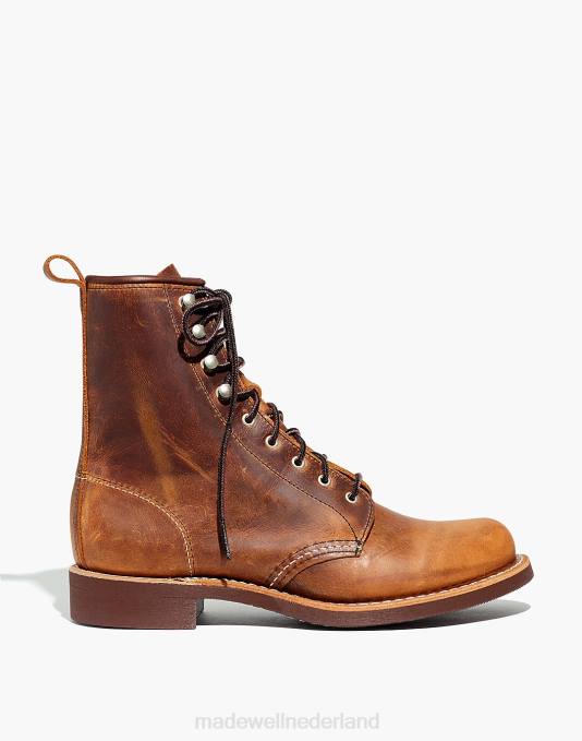 schoenen zwarte grens ZVH62172 Madewell Rode vleugel zilversmid veterlaarzen vrouwen