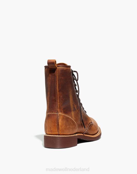 schoenen zwarte grens ZVH62172 Madewell Rode vleugel zilversmid veterlaarzen vrouwen