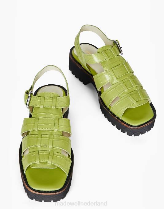 schoenen licht groen ZVH61686 Madewell opzettelijk blanco haddie vrouwen