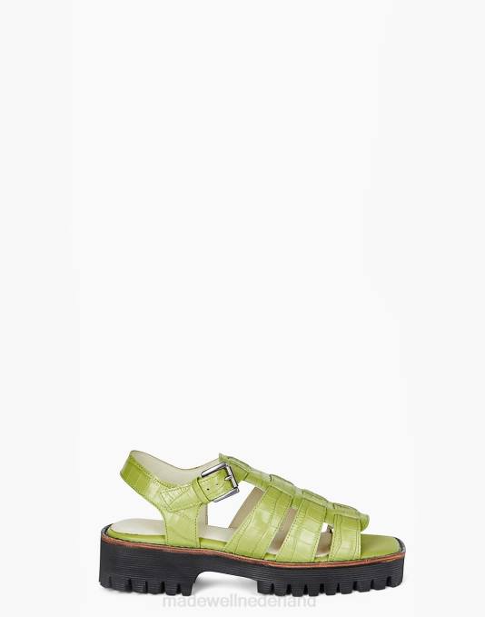 schoenen licht groen ZVH61686 Madewell opzettelijk blanco haddie vrouwen