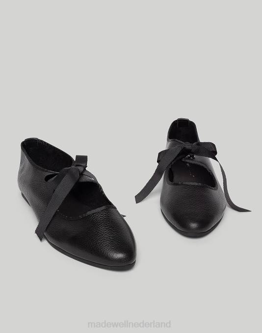 schoenen zwart ZVH61643 Madewell opzettelijk blanco vallei ballet plat vrouwen