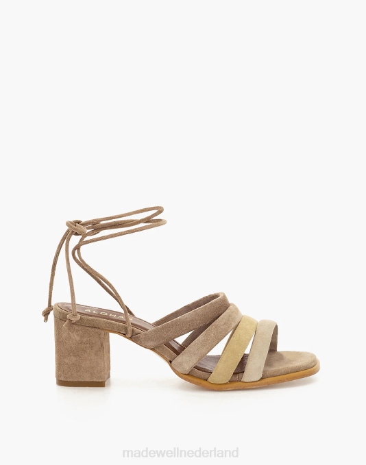schoenen amandel ZVH62748 Madewell Alohas suède letizia sandalen vrouwen