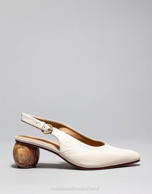 schoenen bot ZVH61583 Madewell huma blanco canela slingback pumps vrouwen