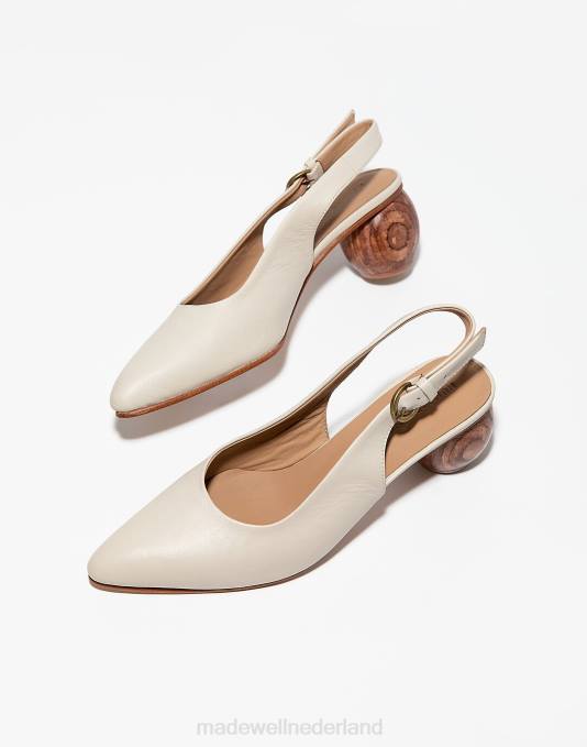 schoenen bot ZVH61583 Madewell huma blanco canela slingback pumps vrouwen