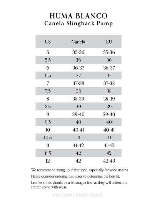 schoenen bot ZVH61583 Madewell huma blanco canela slingback pumps vrouwen