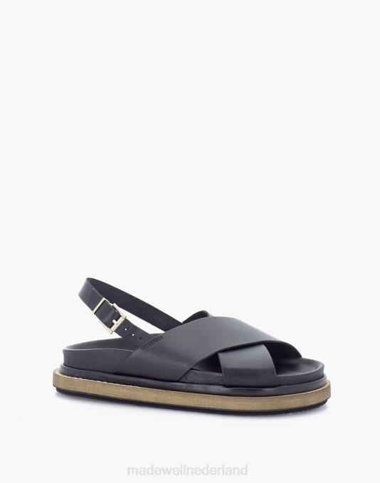 schoenen bruin ZVH61190 Madewell Alohas leren marshmallow-sandalen vrouwen