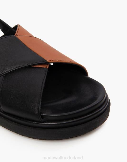 schoenen bruin multi ZVH61209 Madewell Alohas marshmallow tweekleurige sandaal vrouwen