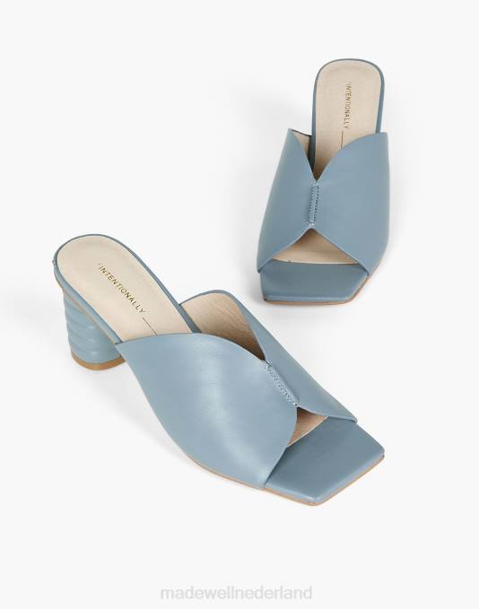 schoenen bruinen ZVH61666 Madewell opzettelijk blanco leren kamika-sandalen vrouwen