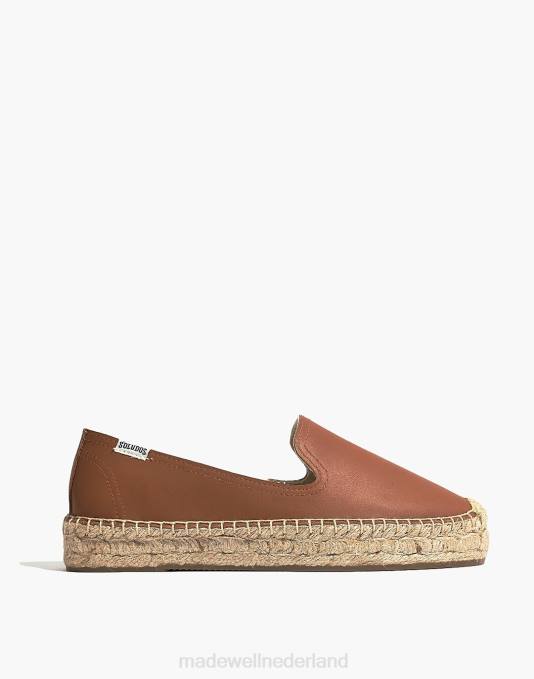 schoenen bruinen ZVH62292 Madewell soludos platform rookpantoffels vrouwen