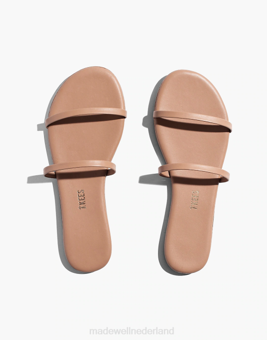 schoenen donker naakt ZVH61147 Madewell Tkees Gemma II leren sandalen vrouwen