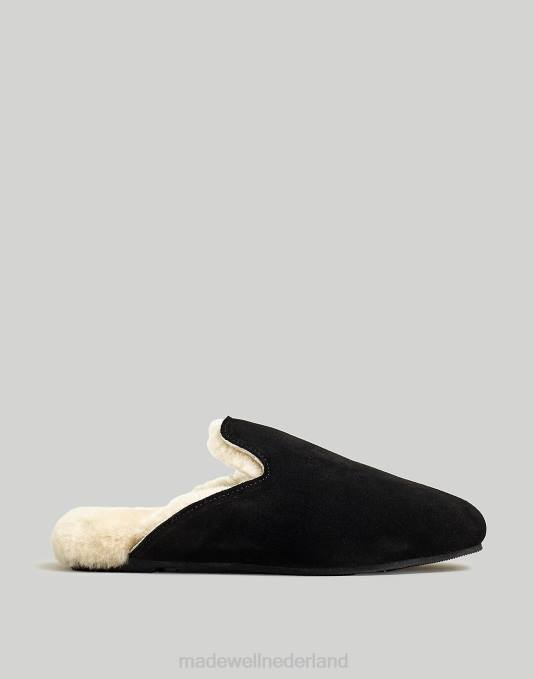 schoenen echt zwart ZVH62764 Madewell de ezra pantoffel van suède vrouwen