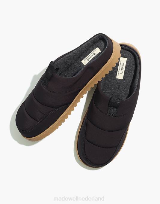 schoenen echt zwart ZVH62768 Madewell de allweekse pantoffel van gewatteerd gerecycled nylon vrouwen