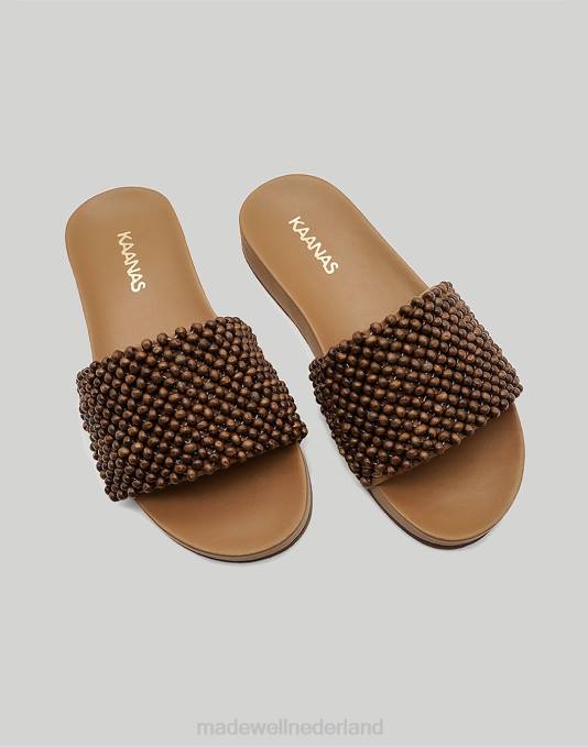 schoenen karamel ZVH61717 Madewell kaanas lapu slide sandaal vrouwen