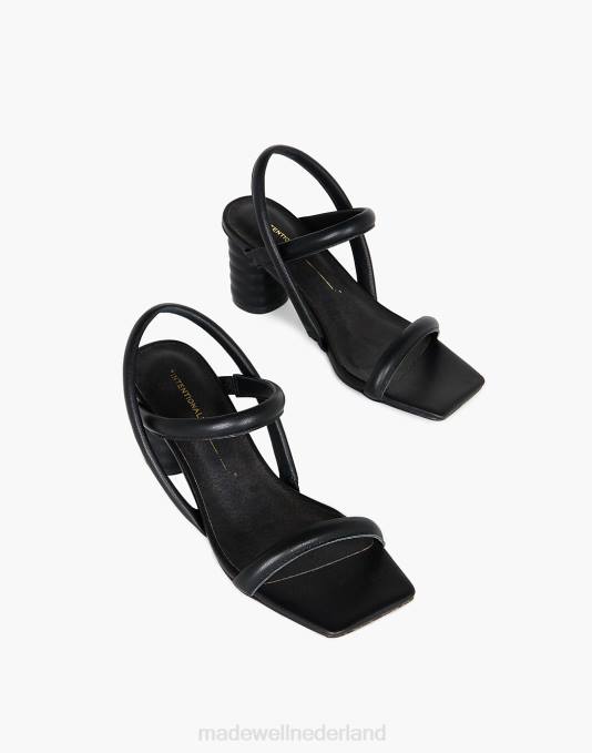 schoenen klei ZVH61668 Madewell opzettelijk blanco lederen kifton-sandalen vrouwen