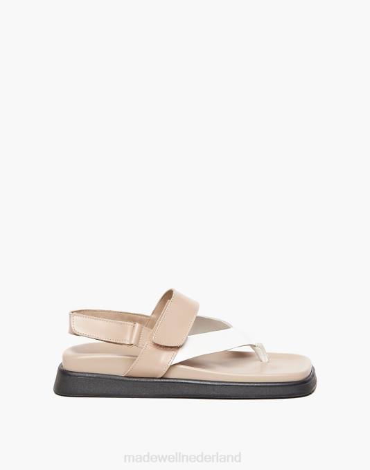 schoenen lichtbruin ZVH61217 Madewell Alohas decennium tweekleurige sandaal vrouwen