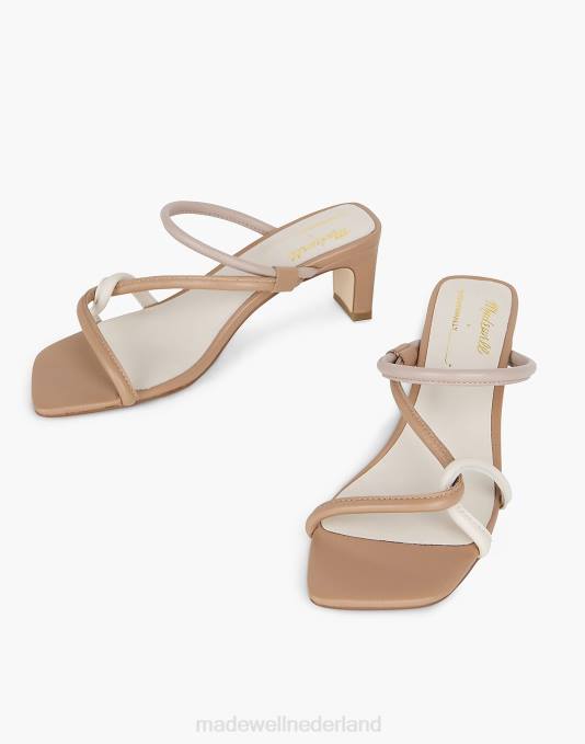 schoenen marine peri multi ZVH61670 Madewell opzettelijk blanco wilgensandalen in kleicombo vrouwen