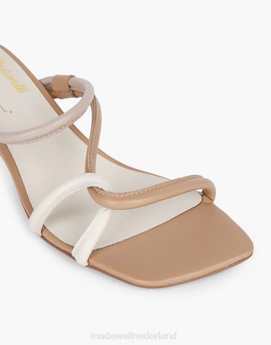 schoenen marine peri multi ZVH61670 Madewell opzettelijk blanco wilgensandalen in kleicombo vrouwen