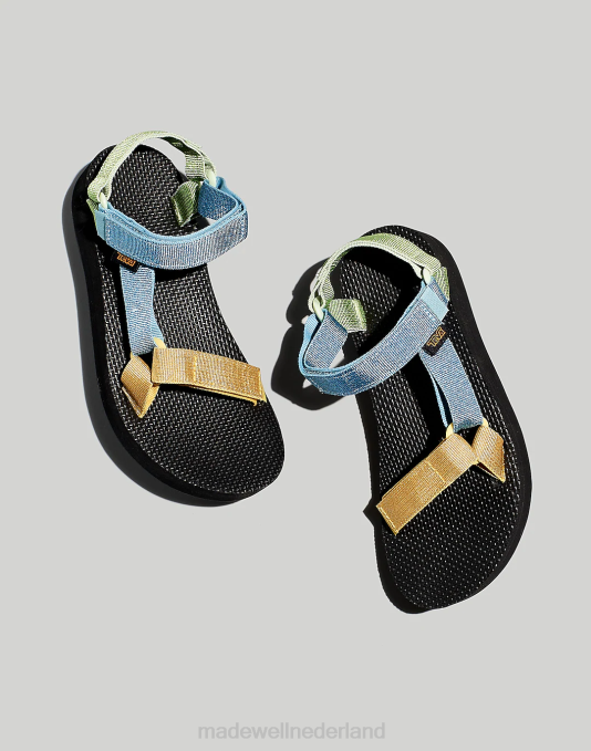 schoenen metallic blauw multi ZVH62328 Madewell teva midform universele platformsandalen vrouwen