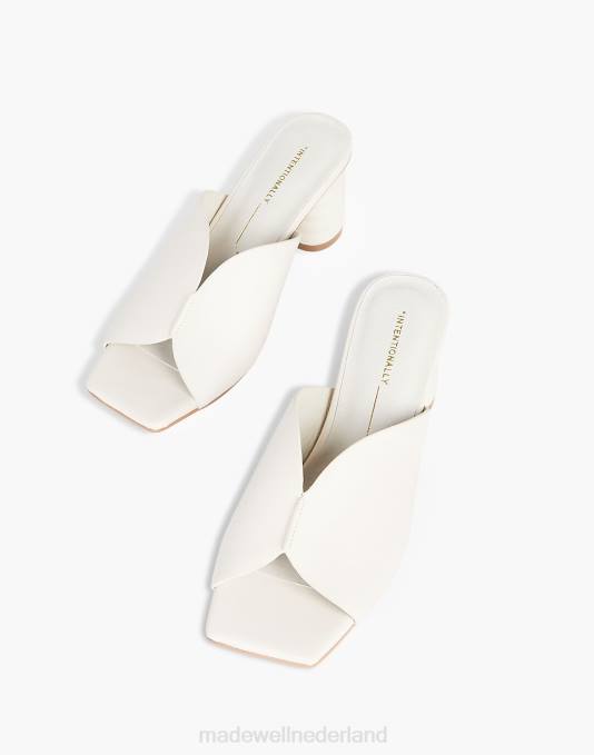 schoenen neutrale ZVH62744 Madewell opzettelijk blanco leren kamika-muiltjes vrouwen