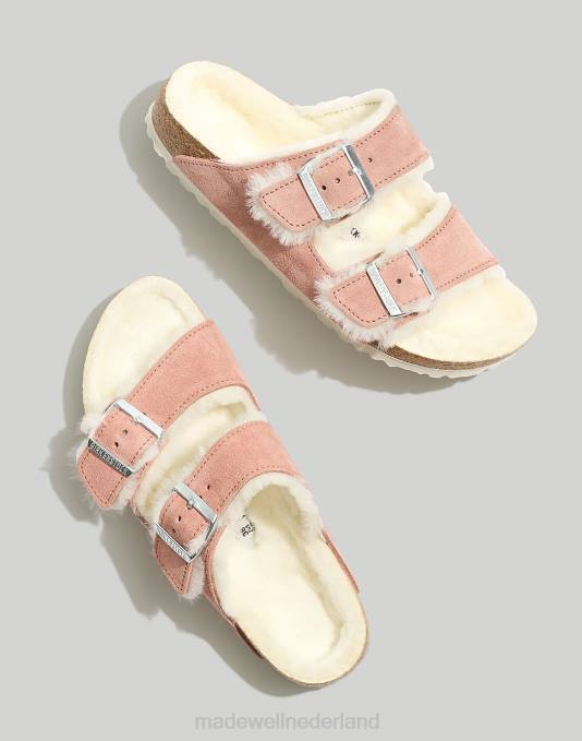 schoenen roze klei suède ZVH61280 Madewell Birkenstock suède Arizona sandalen vrouwen
