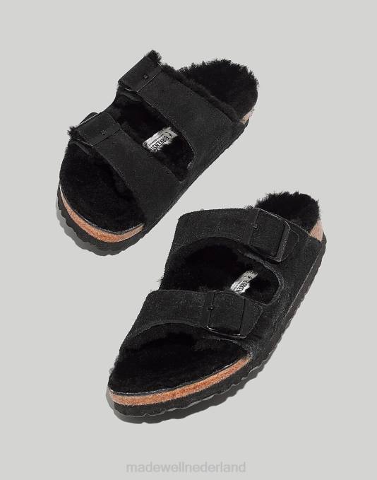 schoenen steen munt suède/scheren ZVH61275 Madewell Birkenstock suède Arizona sandalen vrouwen