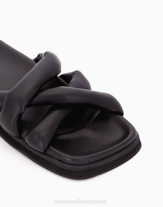 schoenen zwart ZVH61211 Madewell Alohas slip-on kruissandaal vrouwen