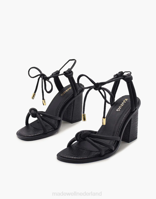 schoenen zwart ZVH61716 Madewell Kaanas Estland strappy lint vrouwen