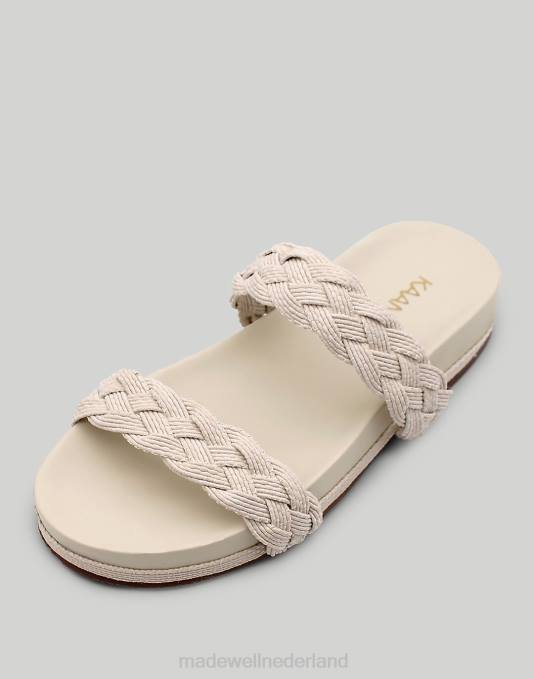 schoenen zwart ZVH61720 Madewell kaanas montezuma gevlochten zwembadglijbaan vrouwen