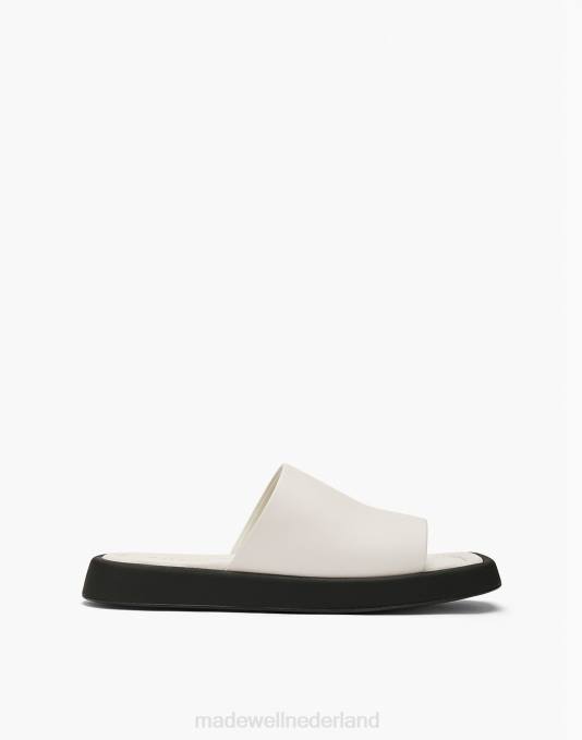 schoenen zwart ZVH61842 Madewell Maguire leren barca-slipsandalen vrouwen