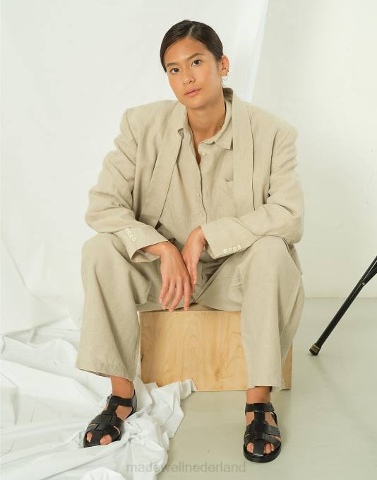 schoenen zwart ZVH62197 Madewell saja visserssandalen vrouwen