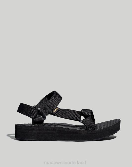 schoenen zwart ZVH62327 Madewell teva midform universele platformsandalen vrouwen