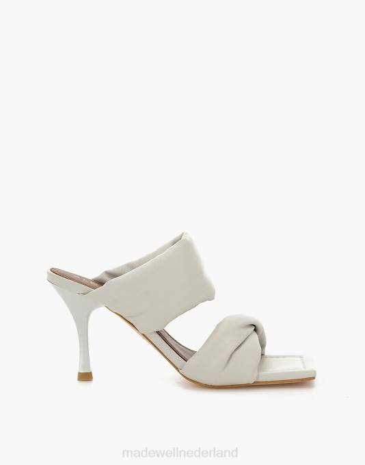 schoenen zwart ZVH62751 Madewell Alohas leren sandalen met gedraaide bandjes vrouwen
