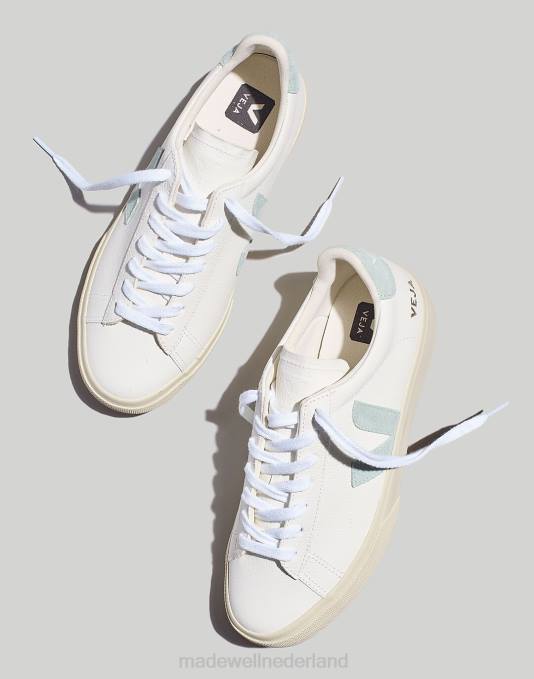 schoenen extra witte matcha ZVH62384 Madewell Veja Campo-sneakers van leer vrouwen