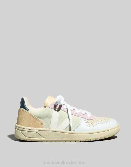 schoenen jade wit multico ZVH62382 Madewell Veja suède v-10 sneakers vrouwen