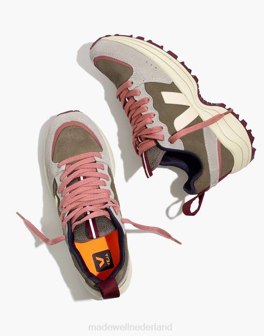 schoenen kaki zwart ZVH62776 Madewell Veja suède venturi-sneakers vrouwen