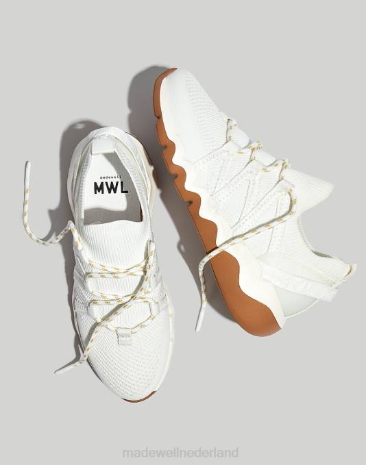 schoenen oogje wit multi ZVH62771 Madewell veldgebreide sneakers vrouwen