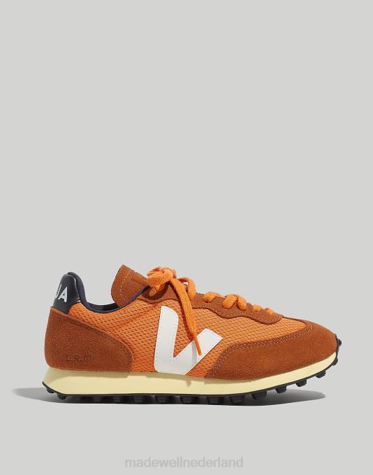 schoenen pompoen wit ZVH62389 Madewell Veja Rio Branco sneakers vrouwen