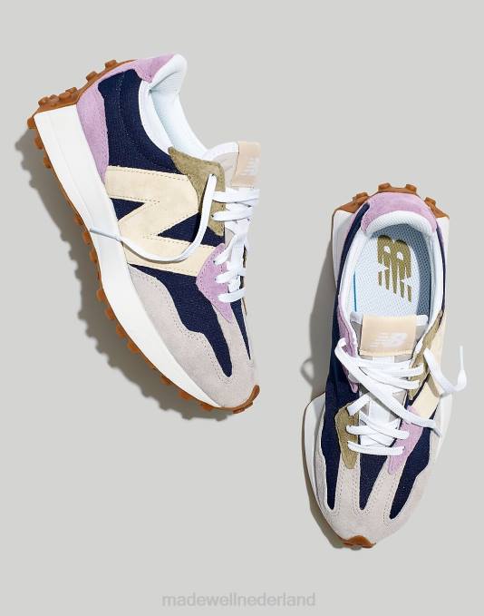 schoenen steenroze/regenwolk ZVH62026 Madewell new balance unisex 327 sneakers van suède vrouwen