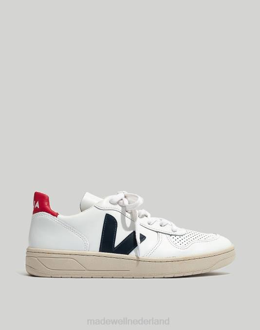 schoenen witte zonperzik ZVH62371 Madewell veja v-10 sneakers in colorblock vrouwen