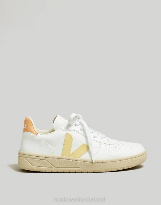 schoenen witte zonperzik ZVH62373 Madewell veja v-10 sneakers in colorblock vrouwen