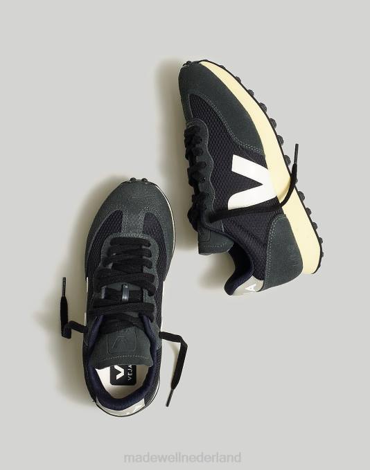 schoenen zwart wit oxford grijs ZVH62391 Madewell Veja Rio Branco sneakers vrouwen