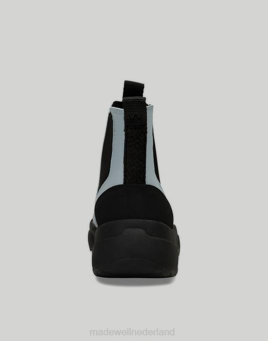 schoenen donker grijs ZVH62405 Madewell houten siri waterdicht vrouwen