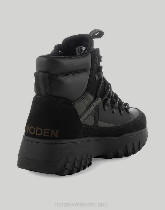 schoenen zwart ZVH62402 Madewell houten tessa waterdicht vrouwen