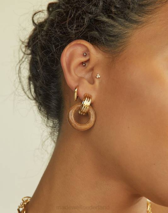 verzameling goud ZVH62270 Madewell soko shujaa houten schakelhoepel vrouwen