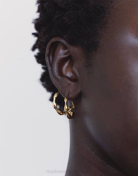 verzameling goud ZVH62273 Madewell Soko Moto mini-hoepels vrouwen